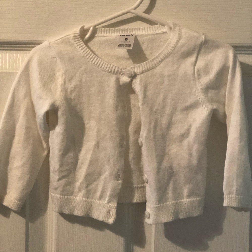 Baby girl white cardigan
